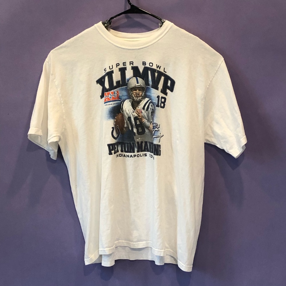 Reebok Super Bowl 42 2007 MVP Peyton Manning Tee